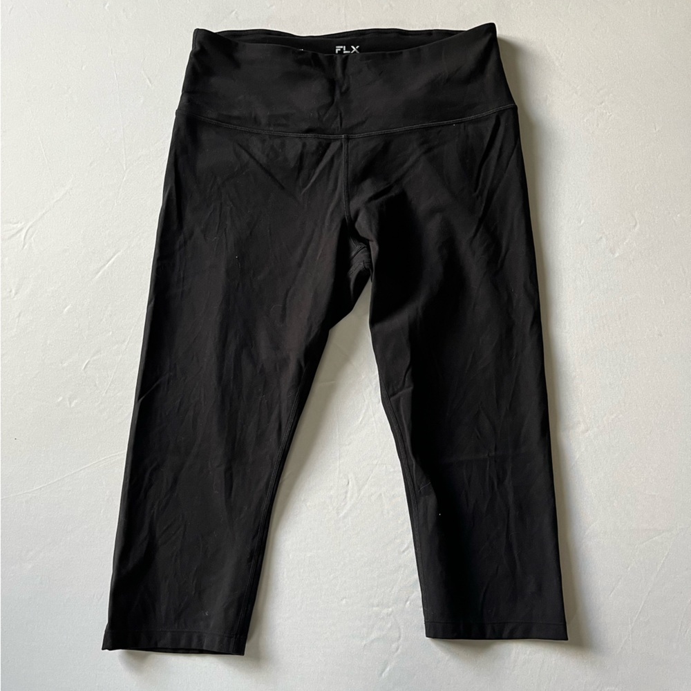 FLX High Rise Affirmation Capri Black Leggings XXL